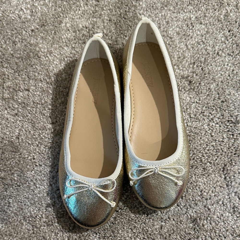 Girls Elegant gold Ballet Flats